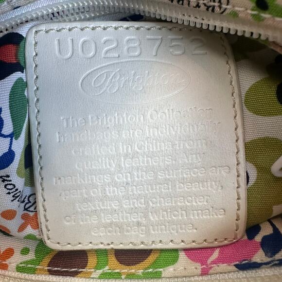 Brighton Joya Floral Leather Small Crossbody Bag Y2K Applique EUC‎ - Picture 13 of 14